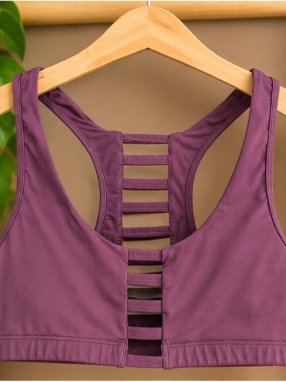 Victoria’s Secret PINK Ultimate Cage Sports Bra Mauve Size Small NWOT